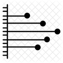 Horizontales Diagramm Horizontale Grafik Datenanalyse Symbol