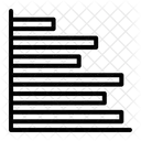 Horizontales Diagramm  Symbol