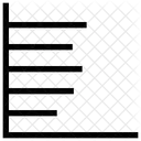 Horizontal Analytik Statistik Symbol