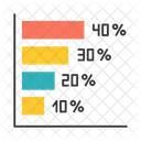 Horizontales Histogramm  Symbol