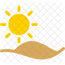 Horizonte Mar Sol Icono
