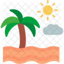 Horizonte Mar Sol Icono