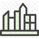 Horizonte Arranha Ceu Urbano Ícone