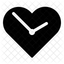 Horloge amour  Icône
