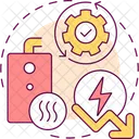 Energia Ineficiente Combustible Icono