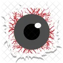Horrible Eye Frightening Spooky Icon