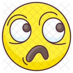 Horrified Emoji Emoji Icon