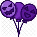 Horror Balloons Balloons Halloween Icon