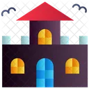 Horror Castle Halloween Mansion Haunted House Icon