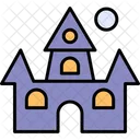 Horror House Castle Halloween Icon