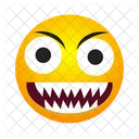 Horror Smiling Face Icon