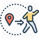Hors Zone Zone Gps Icône