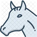 Horse Face Animal Icon