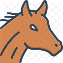 Horse Running Domestic Icon