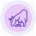 Horse Eating Hay Horse Eating Icon