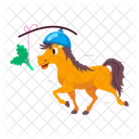 Horse Food Horse Cartoon Horse Stickers Icon