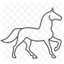 Animals And Wildlife Pack Horse Thin Line Icon 아이콘