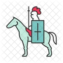 Horse Knight With Flag Horse Flag Icon