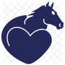 Horse Love Animal Icon