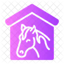 Horse Stable Barn Wood Icon