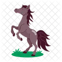 Horse Standing Horse Cartoon Horse Stickers Icon