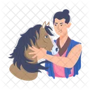 Horseman Horse Rider Chinese Character Icon