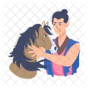 Horseman Horse Rider Chinese Character 아이콘