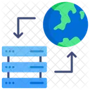 Hospedagem Servidor De Hospedagem Global Ícone