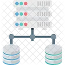 Hospedagem Compartilhar Rede Banco De Dados Ícone