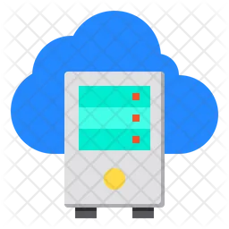 Alojamento de servidor na nuvem  Ícone