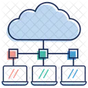 Computacao Em Nuvem Hospedagem Em Nuvem Tecnologia De Nuvem Ícone