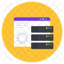 Servidor De Dados Web Hospedagem Web Armazenamento Web Ícone