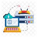 Alojamiento Web Carga De Datos Carga De Internet Icono