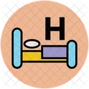 Hospital Bed Patient Icon