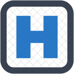 Hospital Sign  Icon