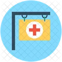 Hospital Signboard Sign Icon