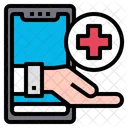 Hospital Application Smathphone Hand アイコン