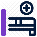 Hospital Bed Patient Care Icon