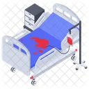 Hospital Bed Patient Bed Emergency Bed Icon