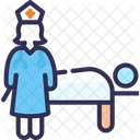Hospital Bed Petient Doctor Icon