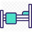 Hospital Bed Patient Bed Stretcher Icon