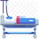 Hospital Bed Patient Stretcher Icon