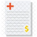 Hospital Bill Dollar Clinic Bill Icon