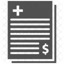 Hospital Bill Dollar Clinic Bill Icon