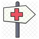Direction Board Hospital Icon
