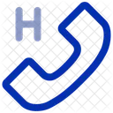 Chamada De Hospital Assistencia Medica Emergencia Ícone