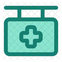Hospital, cross, health, medical, pharmacy  Icon