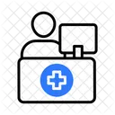 Hospital Desk Hospital Reception Healthcare Icon
