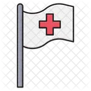 Emergency Flag Hospital Icon