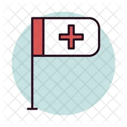 Hospital Flag  Icon